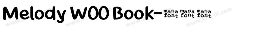 Melody W00 Book字体转换